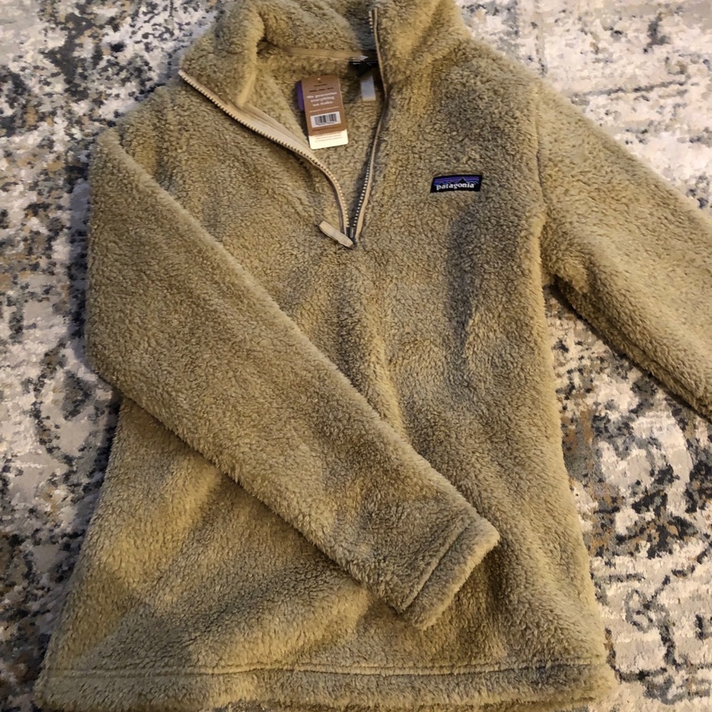 Patagonia Sherpa Fleece Half ZIP in El Cap Khacki